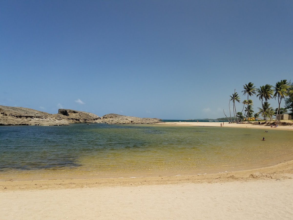 Playa Puerto Nuevo (south lagoon edge) in Vega Baja, Puerto Rico - scenic beach view