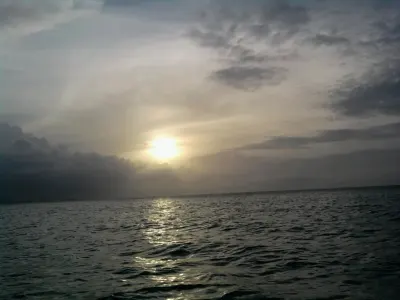 Boca de Cangrejos Mouth in Carolina, Puerto Rico - scenic coastal view