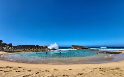 Caza y Pesca Beach in Arecibo, Puerto Rico - scenic coastal view