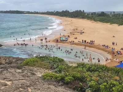 Cueva del Indio Shore in Arecibo, Puerto Rico - secluded tropical beach