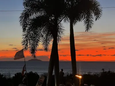 Domes Beach in Rincon, Puerto Rico - with surfing waves