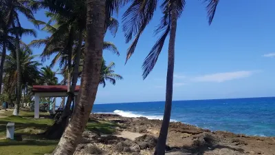 Guajataca Beach (Quebradillas side) in Quebradillas, Puerto Rico - scenic coastal view