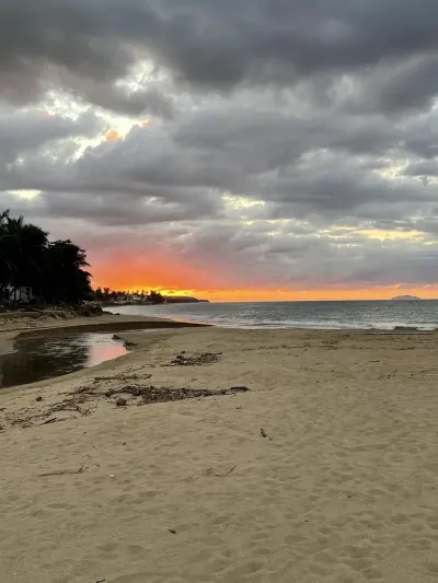 Aguada Town Beach in Aguada, Puerto Rico - scenic coastal view