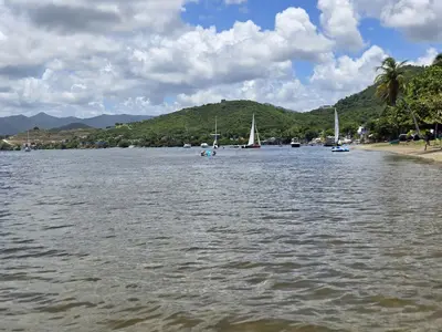 Playa Inches (Patillas) in Patillas, Puerto Rico - with surfing waves