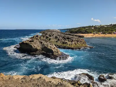 Playa Los Corchos (sector) in Manati, Puerto Rico - scenic coastal view