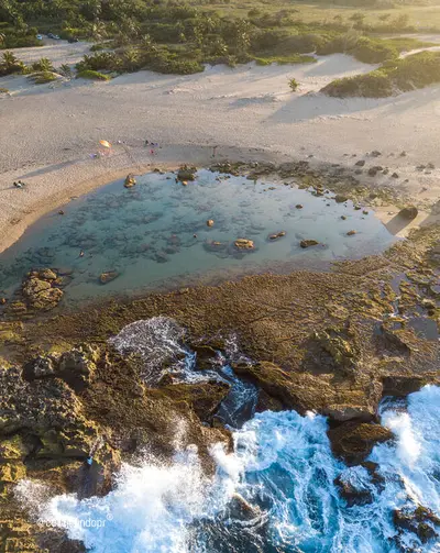 Pozo Teodoro in Isabela, Puerto Rico - family-friendly beach