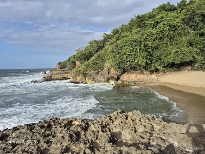 Puerto Hermina in Quebradillas, Puerto Rico - secluded tropical beach