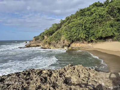 Puerto Hermina in Quebradillas, Puerto Rico - secluded tropical beach