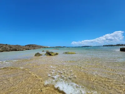 Puerto Nuevo Natural Bridge View in Vega Baja, Puerto Rico - scenic coastal view