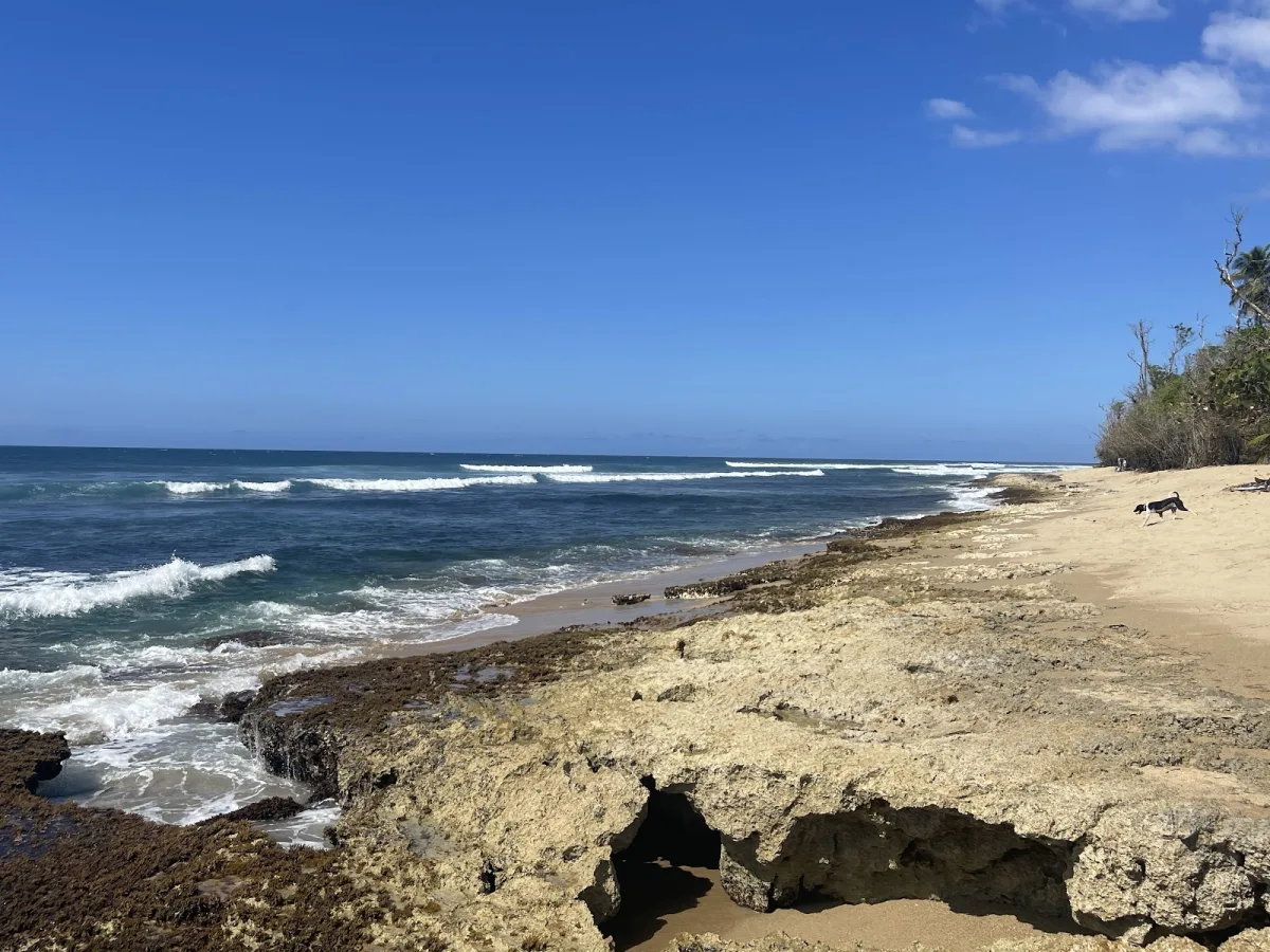 Cerro Gordo Shore (north aerostat) in Aguadilla, Puerto Rico - scenic beach view