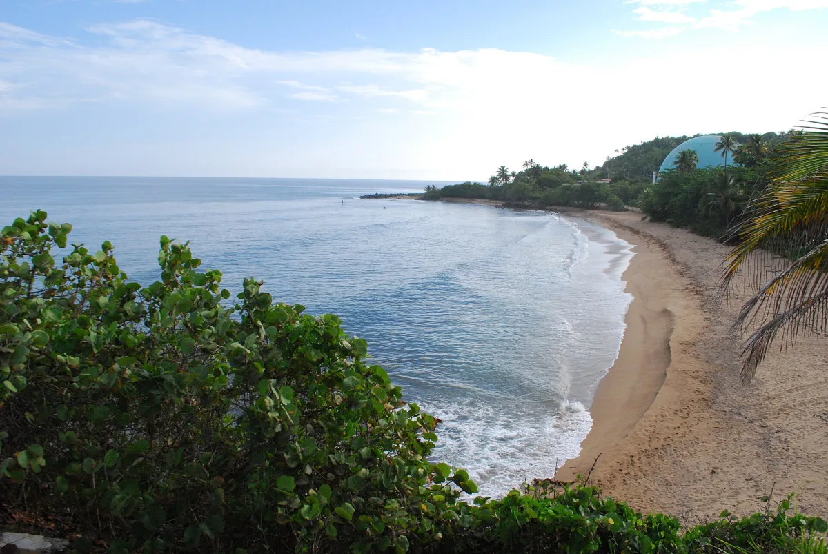 View of dome on Domes Beach, Rincón, Puerto Rico