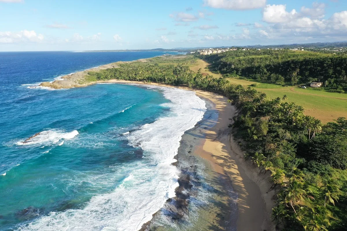 Las Palmas Beach in Manati, Puerto Rico - scenic beach view