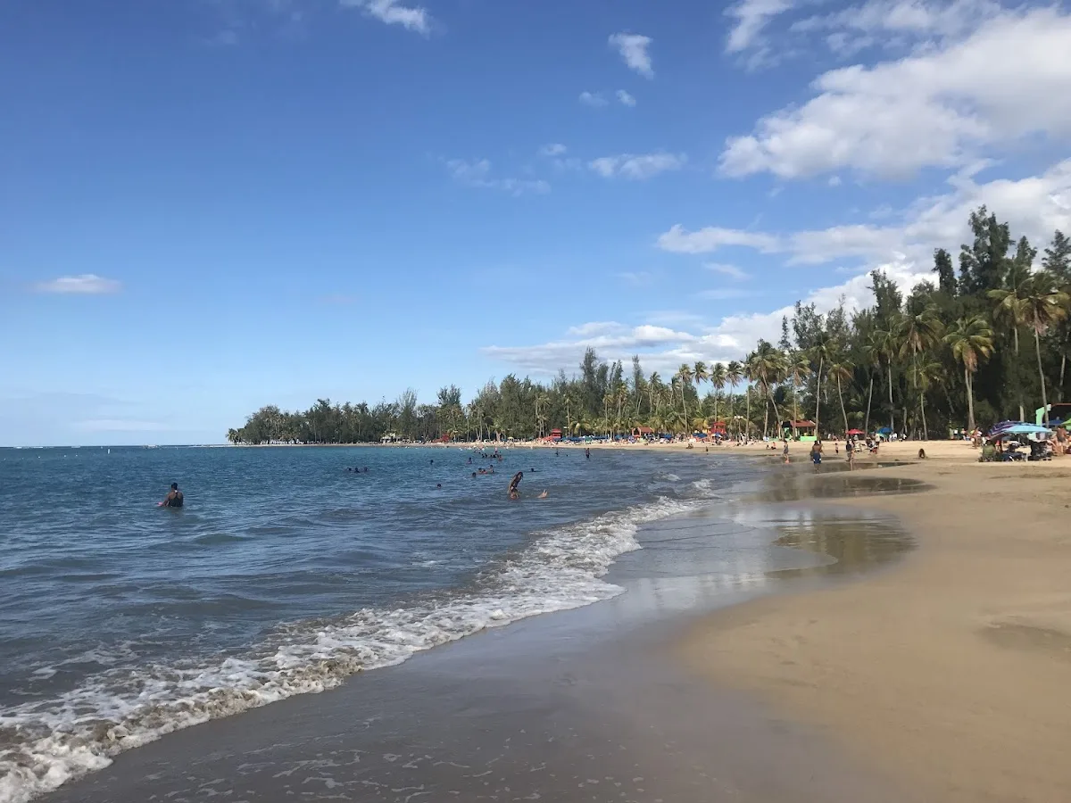Playa De Luquillo in Luquillo, Puerto Rico - scenic beach view