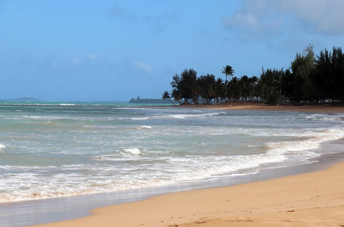 Playa Fortuna (Luquillo west) in Luquillo, Puerto Rico - scenic beach view