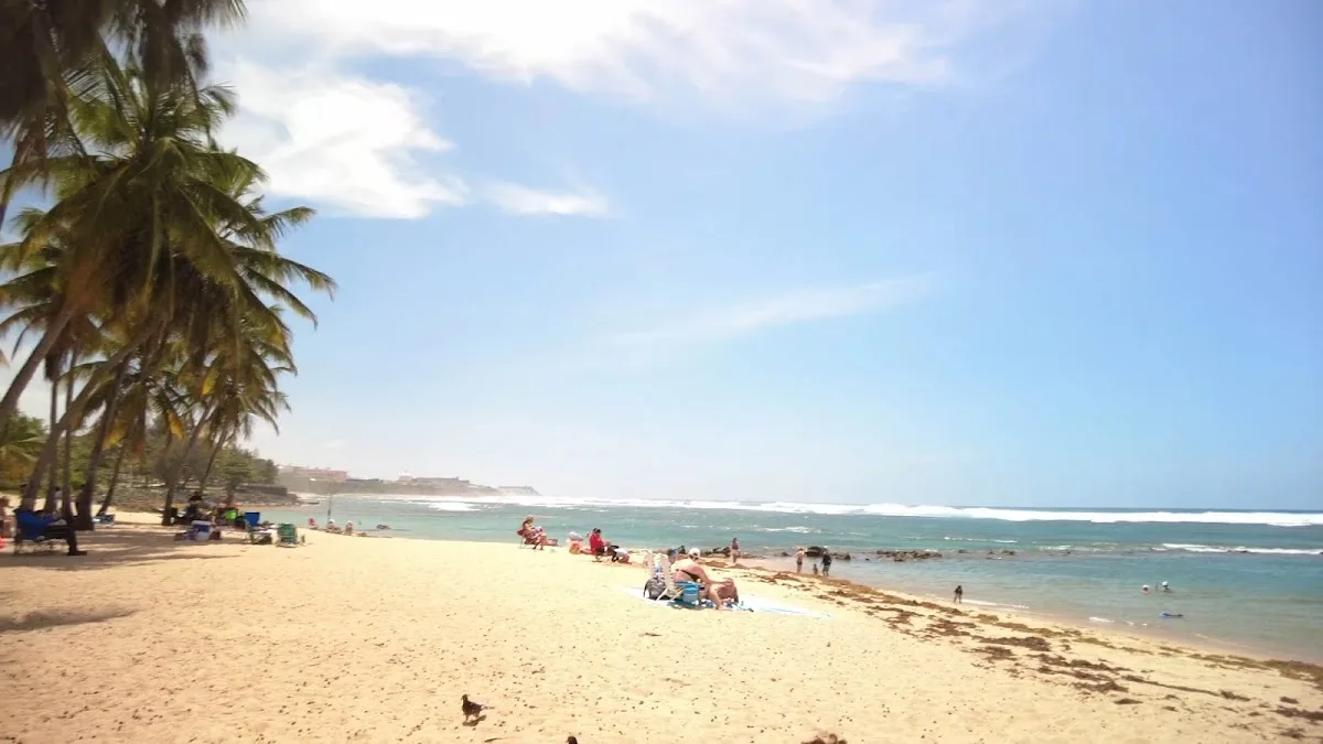 Playa Puerta De Tierra in San Juan, Puerto Rico - scenic beach view