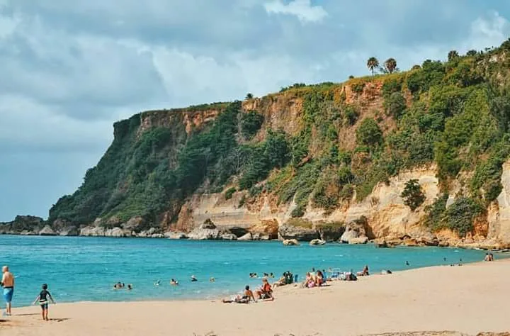 Playa Punta Borinquen in Aguadilla, Puerto Rico - scenic beach view